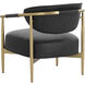 Heloise Bravo Black Lounge Chair in Cantina Black